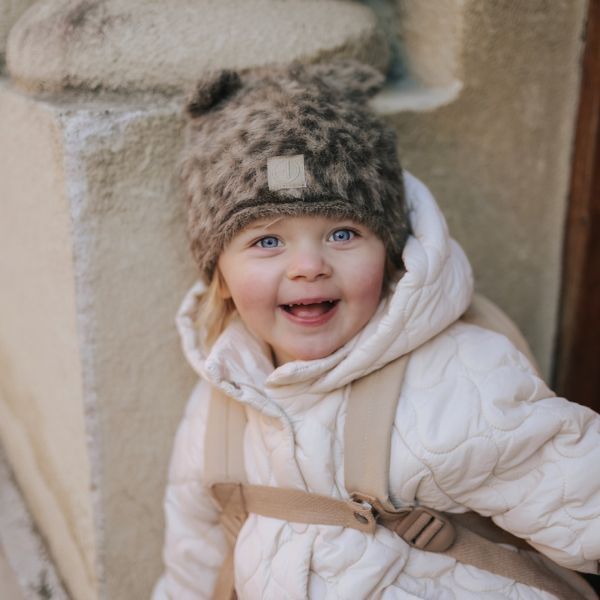 Bonnet enfant d'hiver tricoté 3 ans+ Le Leopard