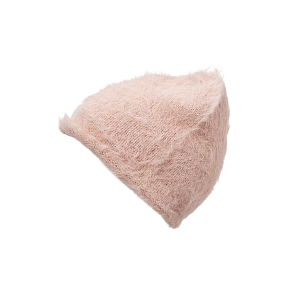 Bonnet enfant d'hiver tricoté 3 ans+ Powder Pink