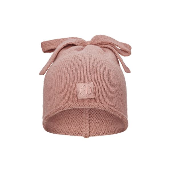 Bonnet bébé d'hiver en maille 6-12 mois Rosy Bow