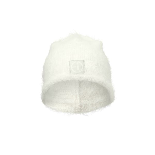 Bonnet bébé d'hiver tricoté 1-2 ans Vanilla White