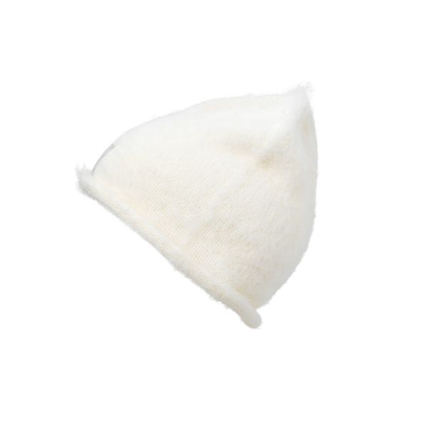 Bonnet enfant d'hiver tricoté 3 ans+ Vanilla White