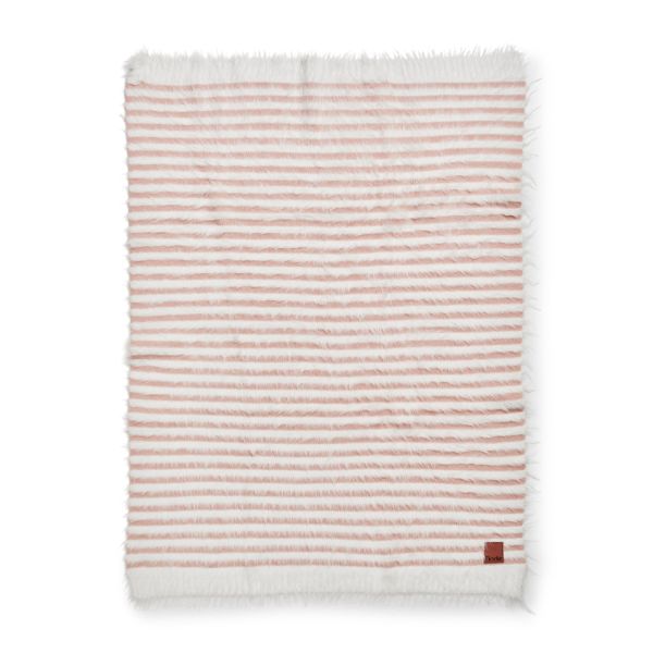 Couverture bébé tricotée 75x100 cm Faded Rose