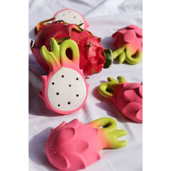 Anneau de dentition Jouet de bain Fushia le fruit du dragon