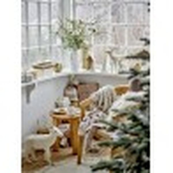 Plaid en coton Gabriela Marron 160x130 cm