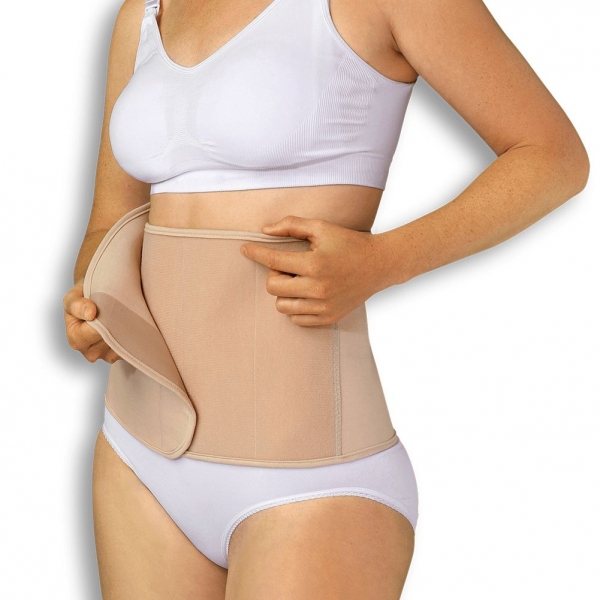 Gaine abdominale post accouchement écru taille L/XL