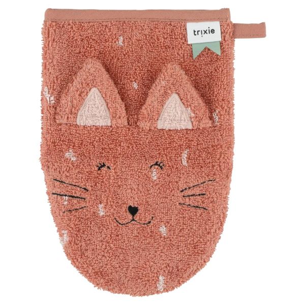 Lot de 2 gants de toilette Mrs. Cat et Mrs. Rabbit