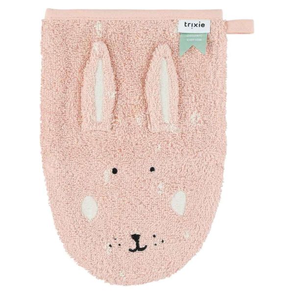 Lot de 2 gants de toilette Mrs. Cat et Mrs. Rabbit