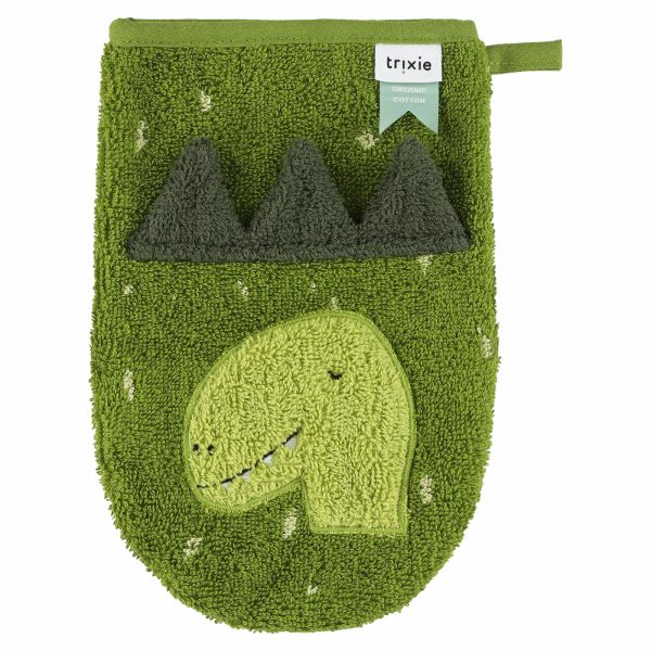 Lot de 2 gants de toilette Mr. Dino et Mrs. Elephant