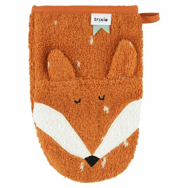 Lot de 2 gants de toilette Mr. Lion et Mr. Fox