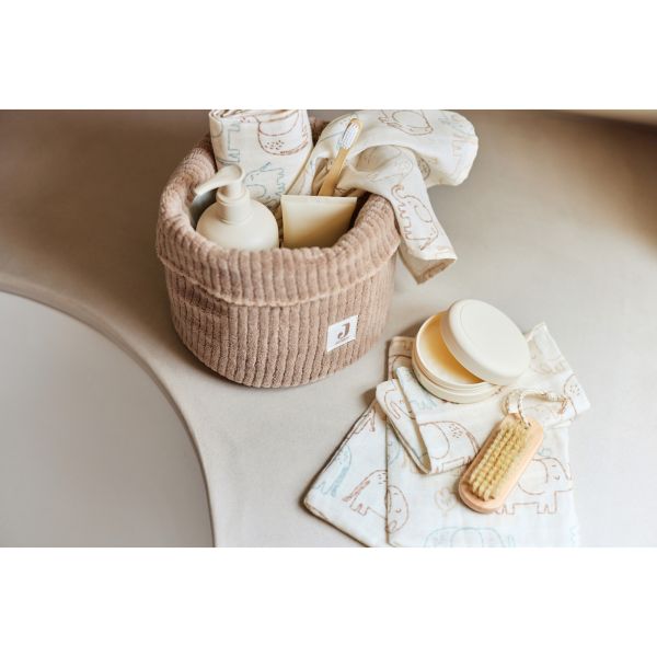 Lot de 3 gants de toilette gaze de coton Elephant Tales