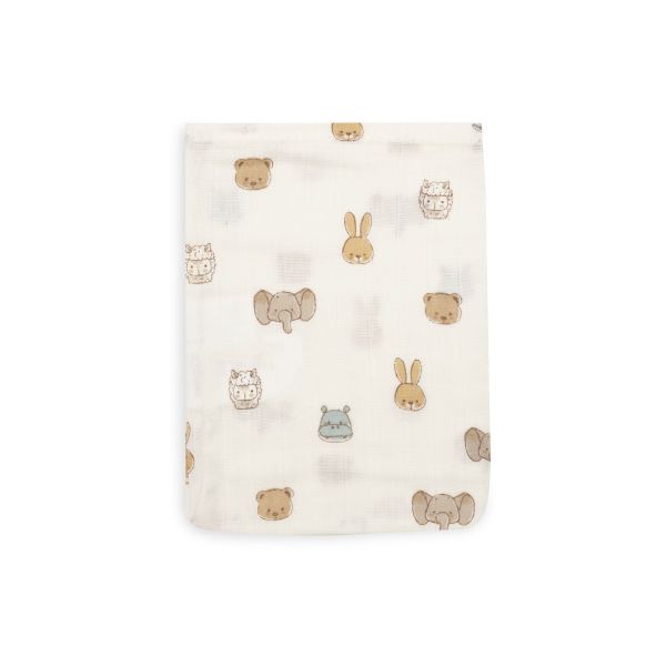 Lot de 3 gants de toilette gaze de coton Jollies