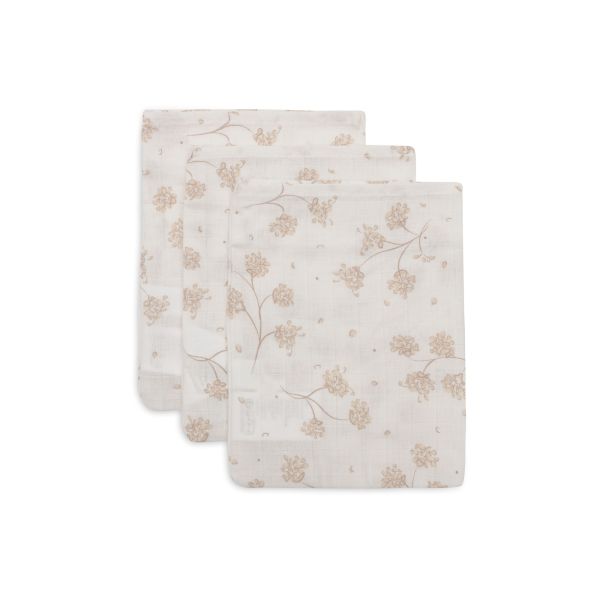 Lot de 3 gants de toilette gaze de coton Leafy Dreams