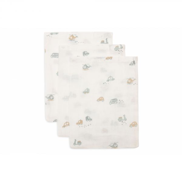 Lot de 3 gants de toilette gaze de coton On The Go