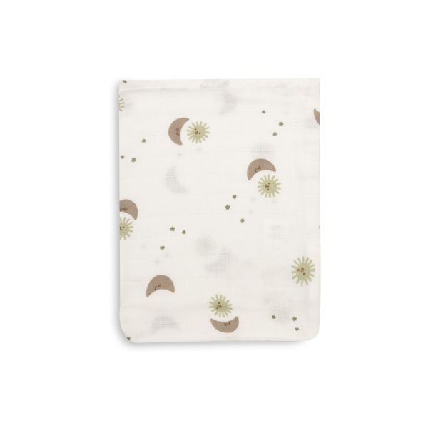 Lot de 3 gants de toilette gaze de coton Over the Moon