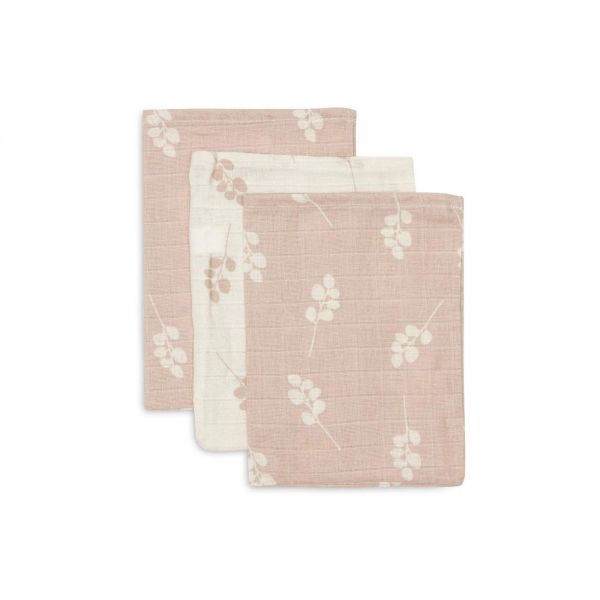Lot de 3 gants de toilette gaze de coton Twig Wild Rose