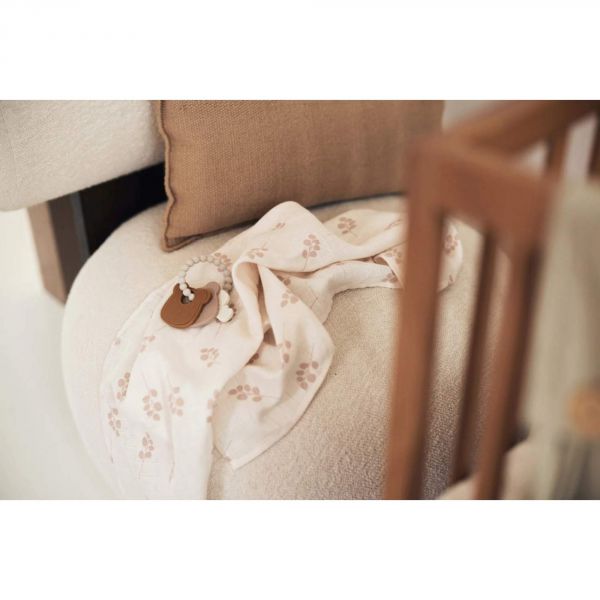 Lot de 3 gants de toilette gaze de coton Twig Wild Rose