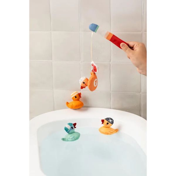 Jouet de bain Jeu de pêche aimanté Gaspard le canard