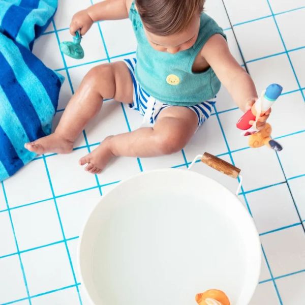 Jouet de bain Jeu de pêche aimanté Gaspard le canard