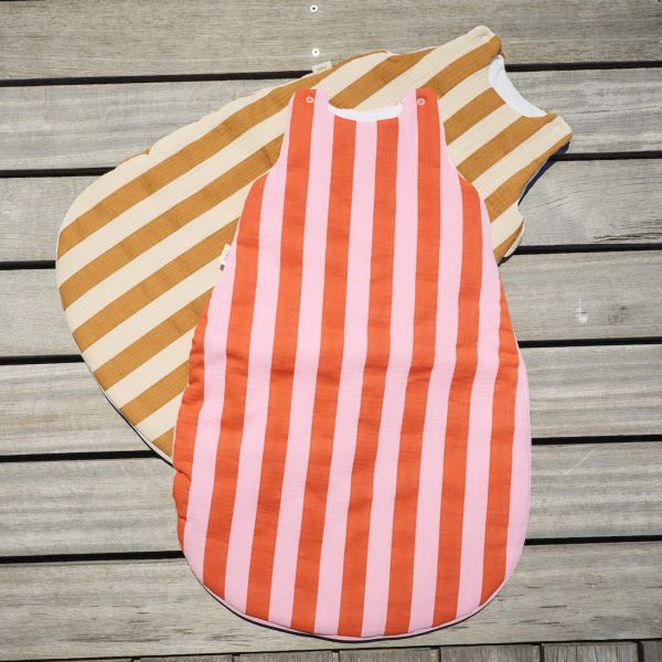 Gigoteuse bébé Rayure Rose/Orange 0-6 mois