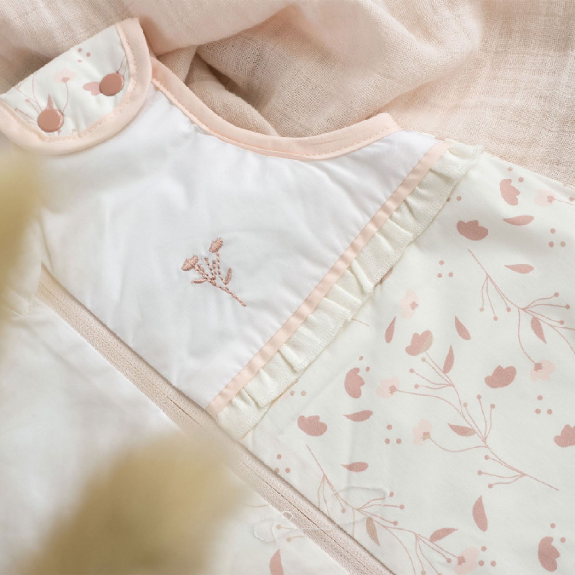 Gigoteuse hiver 6-18 mois Dreamy dots blanche - Made in Bébé