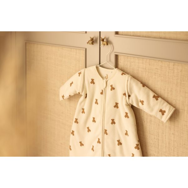 Gigoteuse naissance à manches amovibles 0-3 mois Mini Teddy Bear Little Waffle