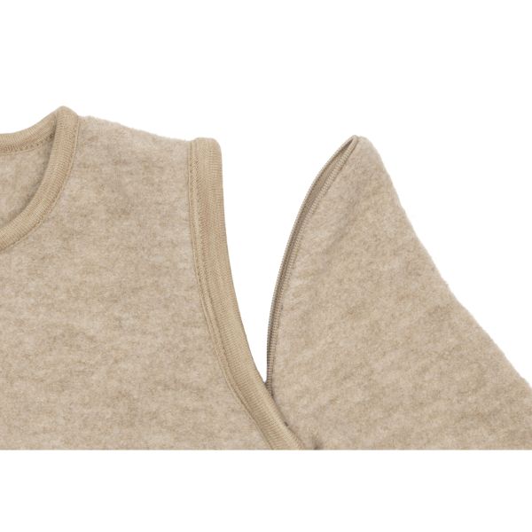 Gigoteuse manches amovibles Ronde 0-3 mois Merino Wool Felted - Natural