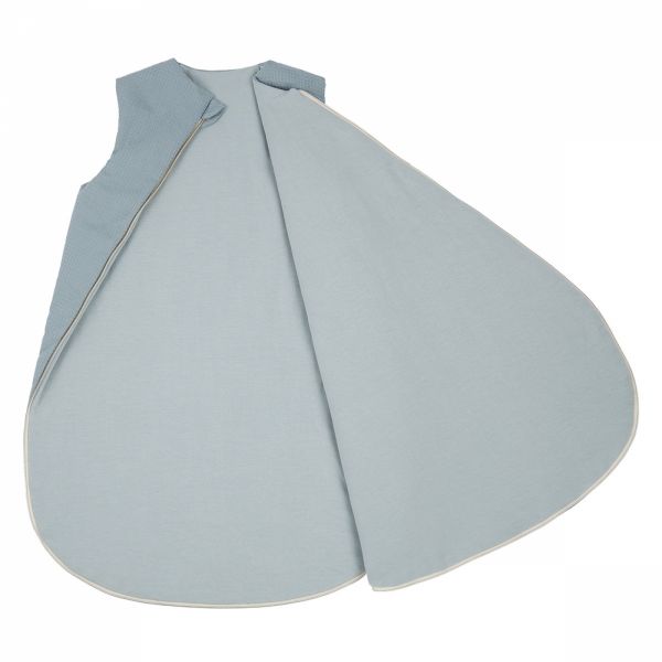 Gigoteuse mi-saison nid d'abeille Coccon Stone blue 0-6 mois