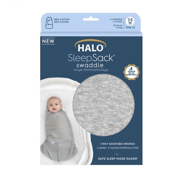 Gigoteuse d'emmaillotage été SleepSack 0-3 mois Heather Grey