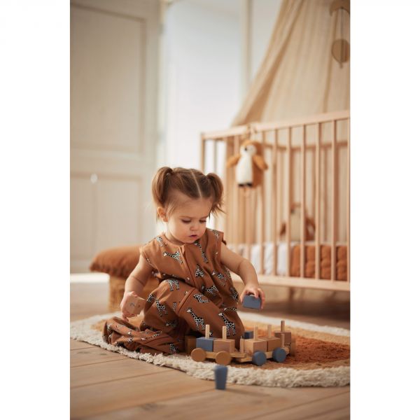 Gigoteuse été 6-18 mois jersey Girafe Caramel