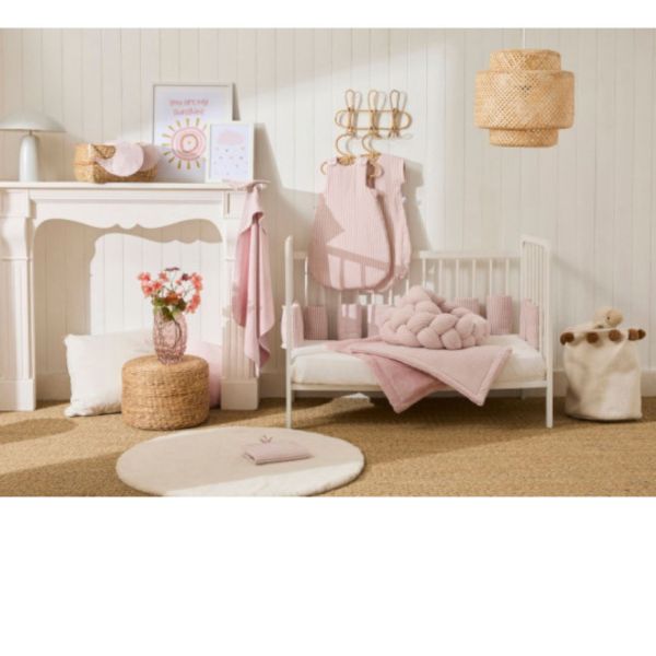 Gigoteuse été Soft Stripes - vieux rose - 0/6 mois