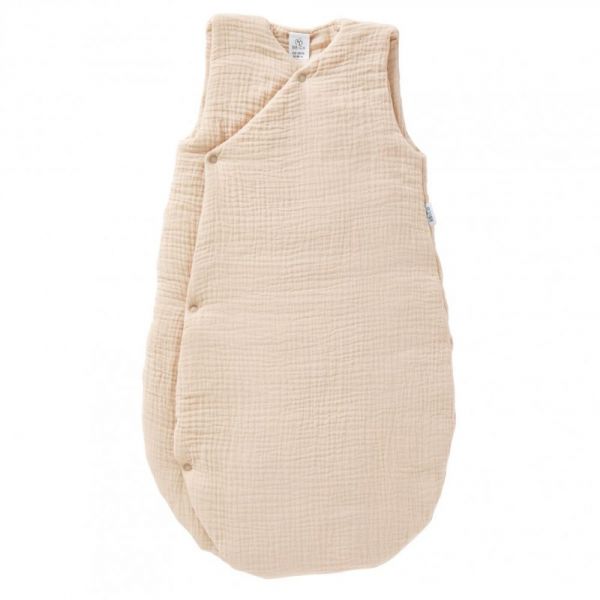 Gigoteuse kimono gaze de coton hiver 6-18 mois Biscuit