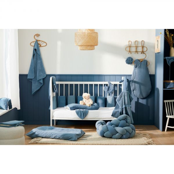 Gigoteuse kimono gaze de coton 18-36 mois pierre bleue