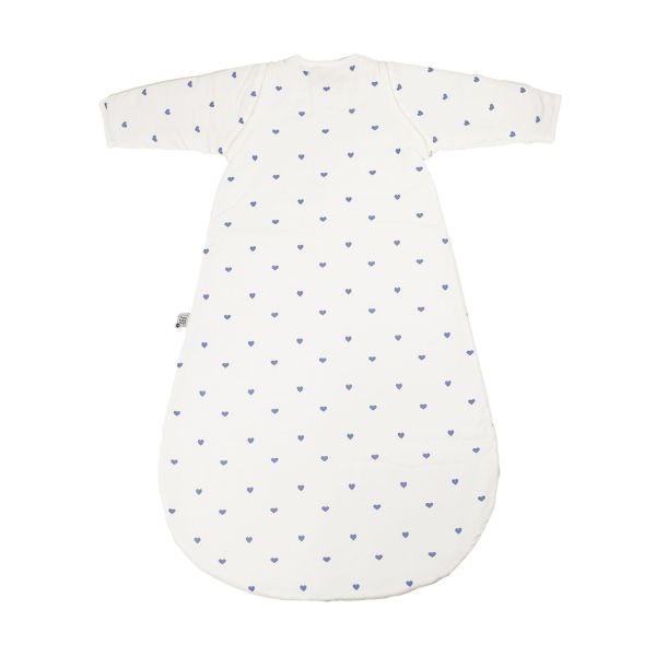 Gigoteuse coton manches amovibles Coeurs Bleus 18/36 mois