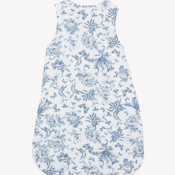 Gigoteuse Toile de Jouy Bleu 70 cm 6-9 mois