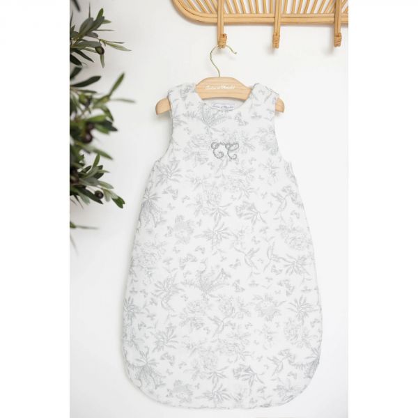 Gigoteuse Toile de Jouy gris Taille 2