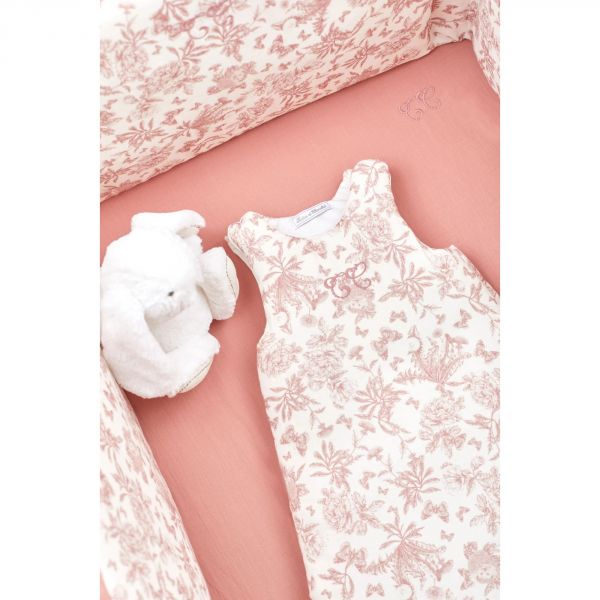 Gigoteuse Toile de Jouy rose Taille 2