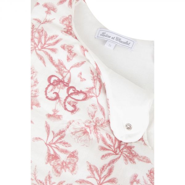 Gigoteuse Toile de Jouy rose Taille 2