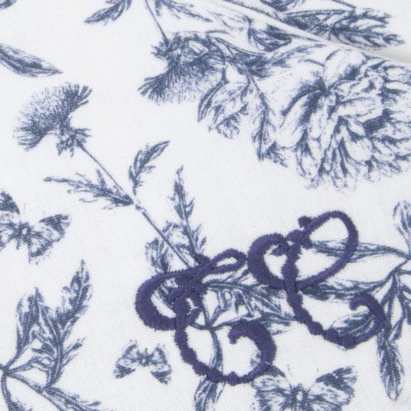 Gigoteuse Toile de Jouy Bleu 90 cm 9-24 mois