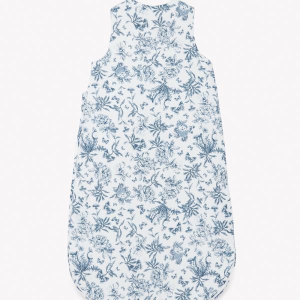 Gigoteuse Toile de Jouy Bleu 90 cm 9-24 mois