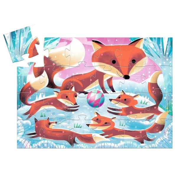 Puzzle silhouette Ginger le petit renard  24 pièces