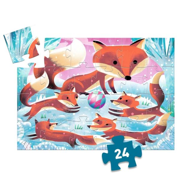 Puzzle silhouette Ginger le petit renard  24 pièces