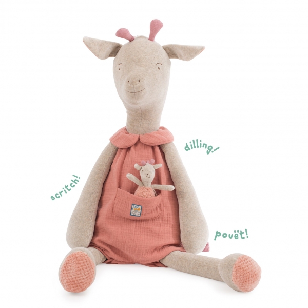 Peluche géante Girafe Sous mon baobab