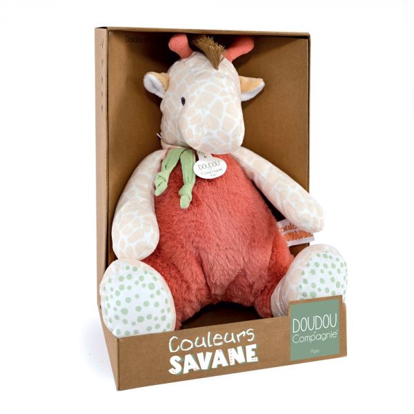 Peluche 30 cm Couleurs Savane Girafe