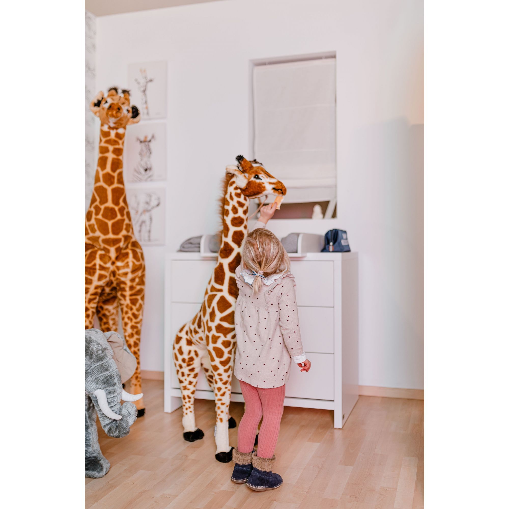 Grande peluche Girafe 135 cm - Made in Bébé