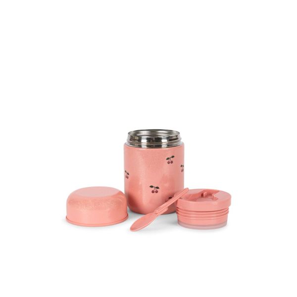 Lunch box isotherme avec cuillère - Cherry à paillettes