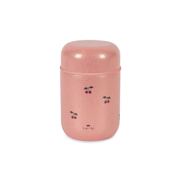Lunch box isotherme avec cuillère - Cherry à paillettes