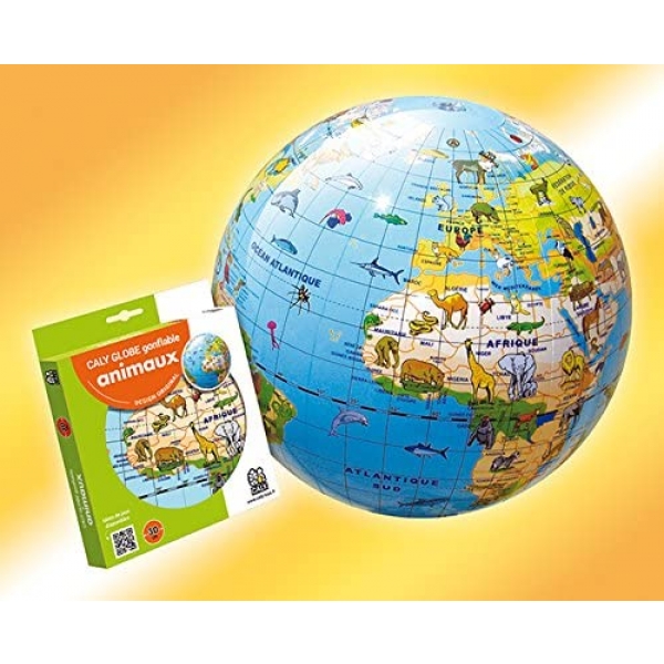 Globe gonflable - Animaux - 30 cm