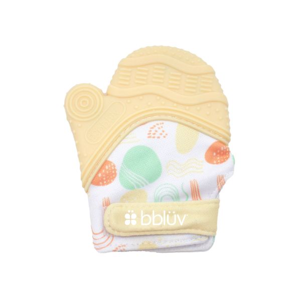 Gant de dentition en silicone souple pour bébé Glüv Vanille