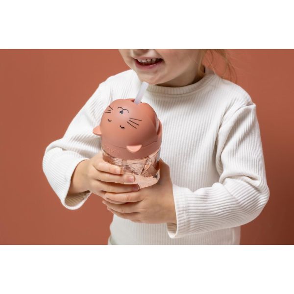 Gobelet enfant avec paille - Mrs. Cat