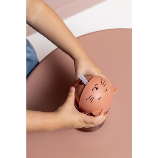 Gobelet enfant avec paille - Mrs. Cat